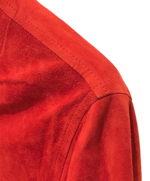 valstarino（ヴァルスタリーノ）VALSTARINO (ヴァルスタリーノ) スエードレザーブルゾン　24-18-0110-012 レッド サイズ:44の古着・服飾アイテム