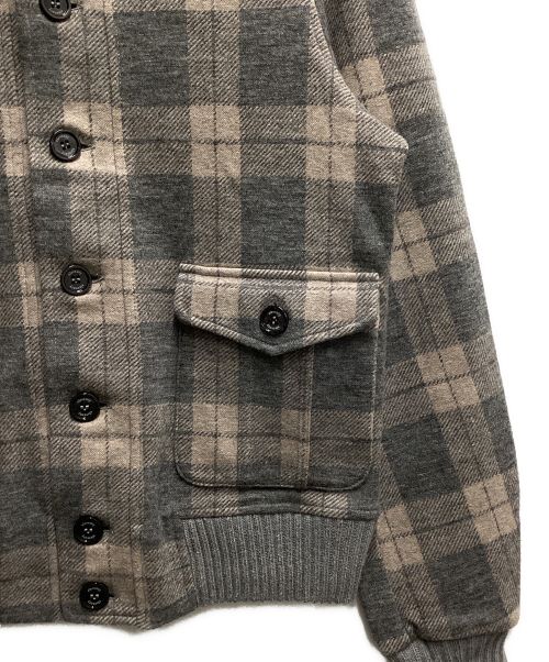 eleventy（イレブンティ）eleventy (イレブンティ) ウールコットンブルゾン グレー サイズ:XSの古着・服飾アイテム