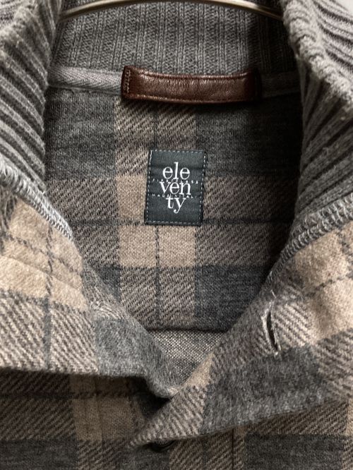 eleventy（イレブンティ）eleventy (イレブンティ) ウールコットンブルゾン グレー サイズ:XSの古着・服飾アイテム