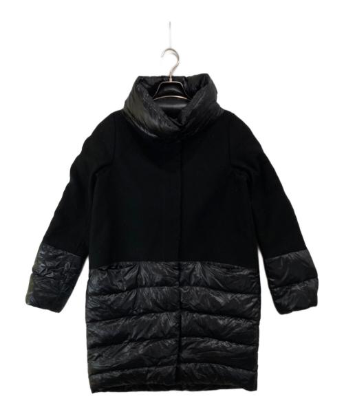 HERNO（ヘルノ）HERNO (ヘルノ) 切替ダウンコート ブラック サイズ:42の古着・服飾アイテム
