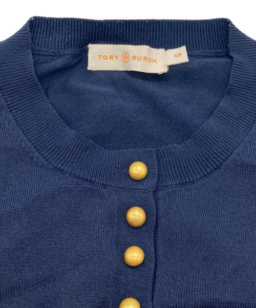 TORY BURCH（トリーバーチ）TORY BURCH (トリーバーチ) マルチボタンニット ネイビー サイズ:Sの古着・服飾アイテム
