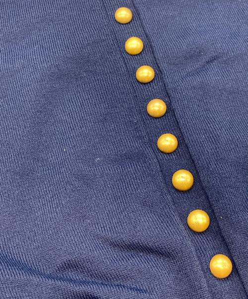 TORY BURCH（トリーバーチ）TORY BURCH (トリーバーチ) マルチボタンニット ネイビー サイズ:Sの古着・服飾アイテム