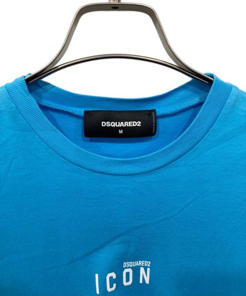 DSQUARED2（ディースクエアード）DSQUARED2 (ディースクエアード) スモールロゴTシャツ ブルー サイズ:Mの古着・服飾アイテム