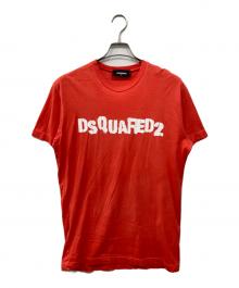 DSQUARED2（ディースクエアード）の古着「ロゴプリントTシャツ」｜レッド