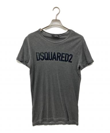 中古・古着通販】DSQUARED2 (ディースクエアード) ロゴTシャツ グレー