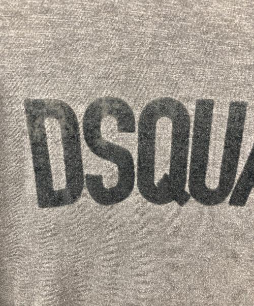 DSQUARED2（ディースクエアード）DSQUARED2 (ディースクエアード) ロゴTシャツ グレー サイズ:Mの古着・服飾アイテム