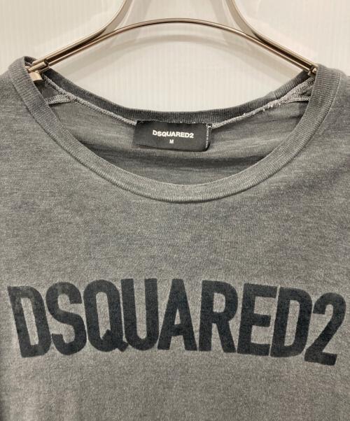 DSQUARED2（ディースクエアード）DSQUARED2 (ディースクエアード) ロゴTシャツ グレー サイズ:Mの古着・服飾アイテム