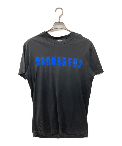 DSQUARED2（ディースクエアード）DSQUARED2 (ディースクエアード) ロゴプリントTシャツ ブラック サイズ:Mの古着・服飾アイテム