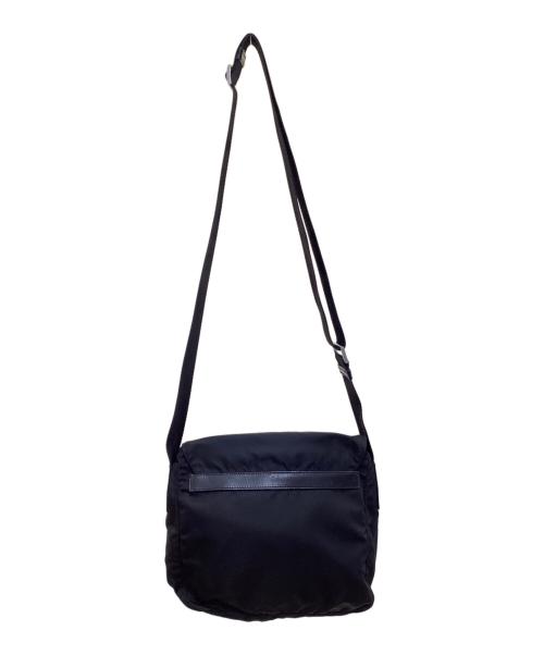 PRADA（プラダ）PRADA (プラダ) ナイロンショルダーバッグ ブラックの古着・服飾アイテム