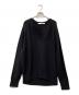 FRAMeWORK（フレームワーク）の古着「ミドルゲージ天竺ヘンリープルオーバー」｜ブラック