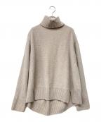 FRAMeWORKフレームワーク）の古着「W/Caタートルロングプルオーバー」｜ベージュ