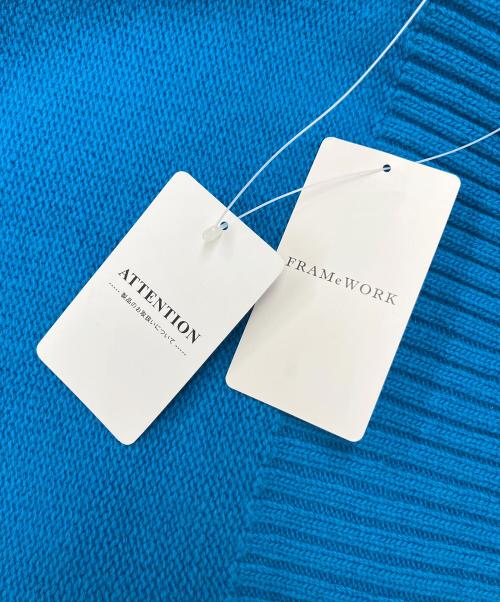 FRAMeWORK（フレームワーク）FRAMeWORK (フレームワーク) AQUAタートルプルオーバー ブルー サイズ:F 未使用品の古着・服飾アイテム