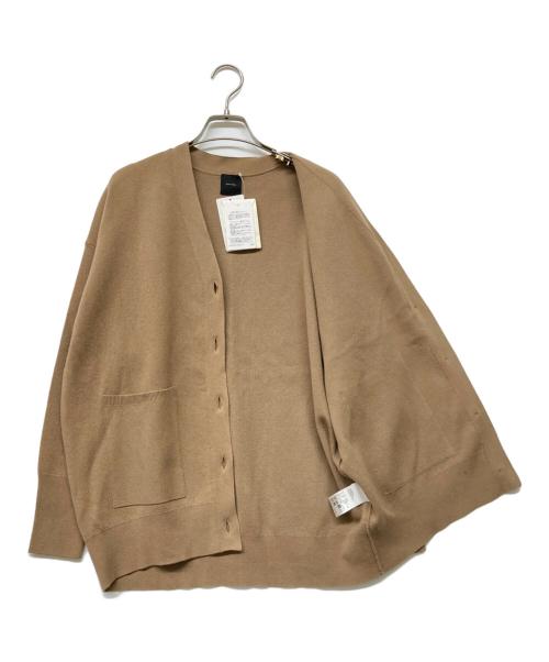 Spick and Span（スピック＆スパン）Spick and Span (スピックアンドスパン) ダブルジャガードビッグカーディガン ブラウン サイズ:-の古着・服飾アイテム
