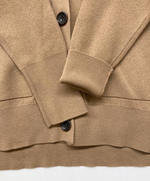 Spick and Span（スピック＆スパン）Spick and Span (スピックアンドスパン) ダブルジャガードビッグカーディガン ブラウン サイズ:-の古着・服飾アイテム