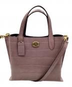 COACHコーチ）の古着「Willow Tote 24」｜パープル