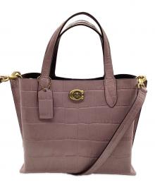 COACH（コーチ）の古着「Willow Tote 24」｜パープル