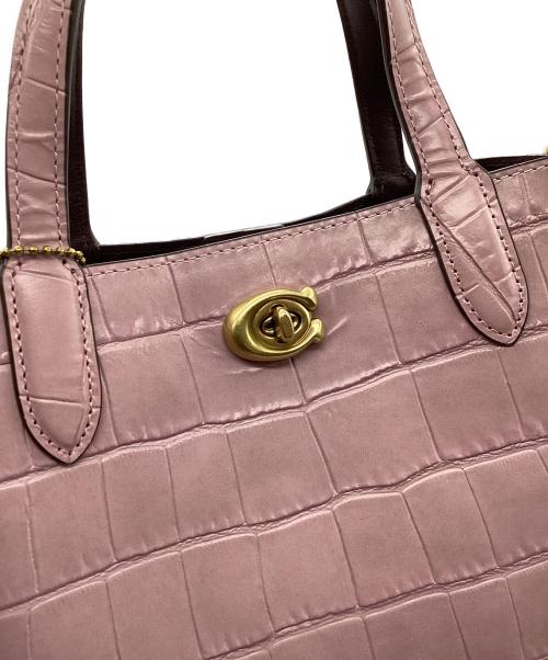 COACH（コーチ）COACH (コーチ) Willow Tote 24 パープルの古着・服飾アイテム