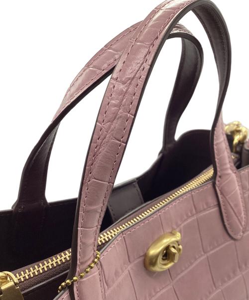 COACH（コーチ）COACH (コーチ) Willow Tote 24 パープルの古着・服飾アイテム
