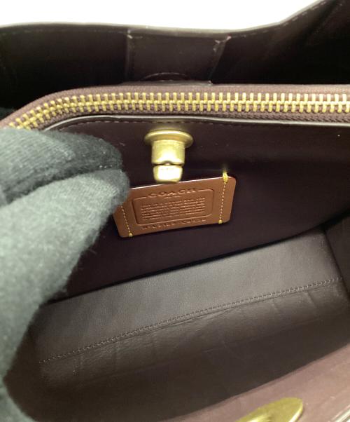 COACH（コーチ）COACH (コーチ) Willow Tote 24 パープルの古着・服飾アイテム