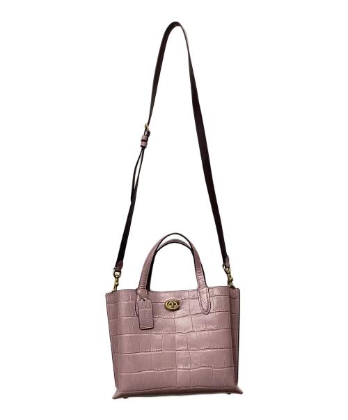 COACH（コーチ）COACH (コーチ) Willow Tote 24 パープルの古着・服飾アイテム