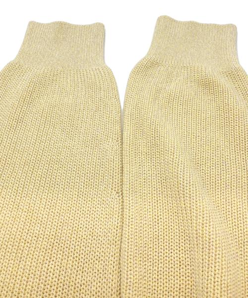 23区（ニジュウサンク）23区 (ニジュウサンク) コットンギマ ボートネック ニット イエロー サイズ:46の古着・服飾アイテム