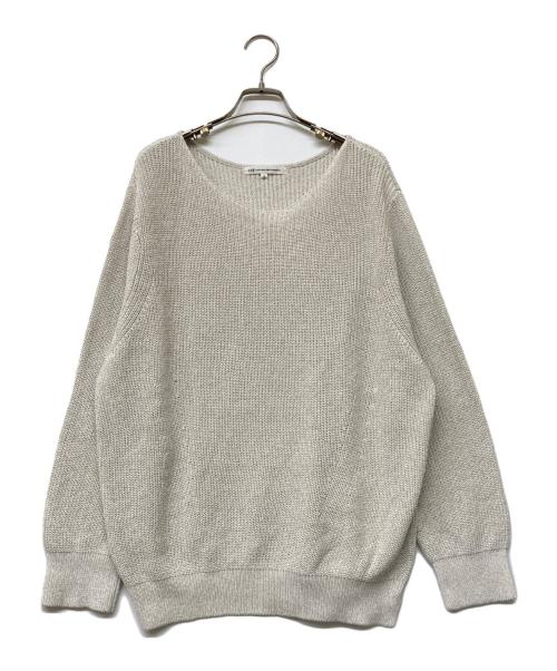 23区（ニジュウサンク）23区 (ニジュウサンク) コットンギマ ボートネック ニット ベージュ サイズ:46の古着・服飾アイテム