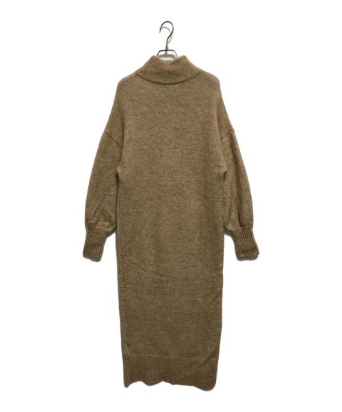 Noble（ノーブル）Noble (ノーブル) モヘヤ混ストレッチニットワンピース ベージュ サイズ:なし(下記参照)の古着・服飾アイテム