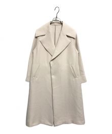 Noble（ノーブル）の古着「トリプルクロスワイドカラーロングコート」｜ピンク