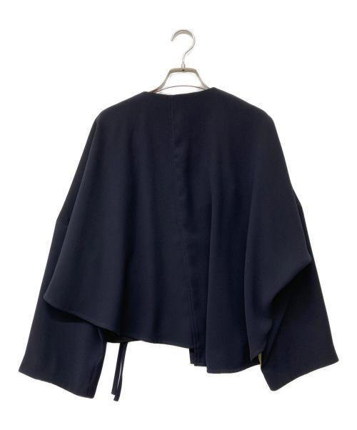 ENFOLD（エンフォルド）ENFOLD (エンフォルド) CAPE-LIKE JACKET ネイビー サイズ:36の古着・服飾アイテム