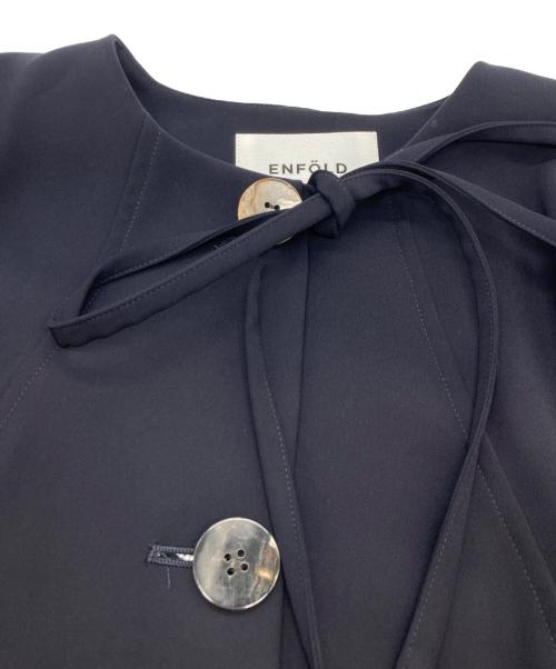 ENFOLD（エンフォルド）ENFOLD (エンフォルド) CAPE-LIKE JACKET ネイビー サイズ:36の古着・服飾アイテム