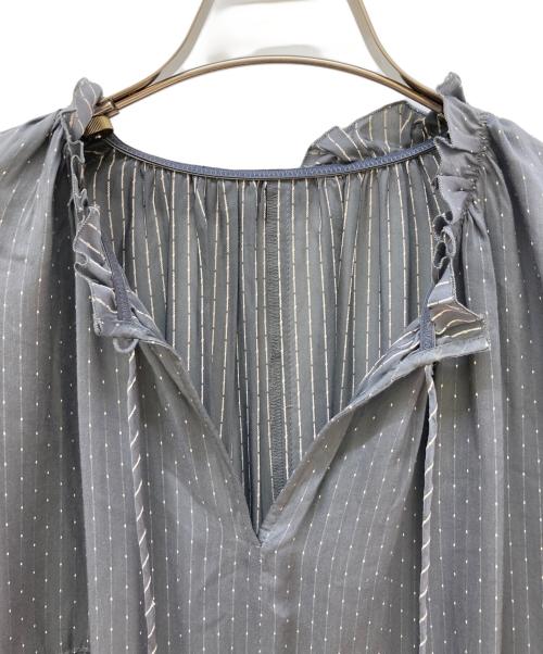 IRENE（アイレネ）IRENE (アイレネ) Pin Dot Stripe Dress グレー サイズ:36の古着・服飾アイテム