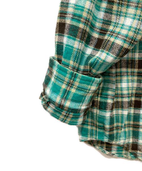 stussy（ステューシー）stussy (ステューシー) チェックネルシャツ グリーン サイズ:Lの古着・服飾アイテム
