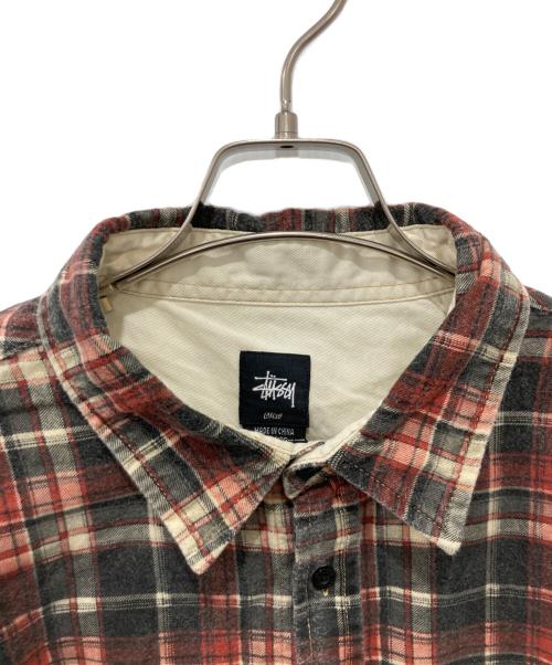 stussy（ステューシー）stussy (ステューシー) チェックシャツ ブラウン サイズ:Lの古着・服飾アイテム