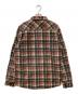 stussy (ステューシー) チェックシャツ ブラウン サイズ:L：6000円