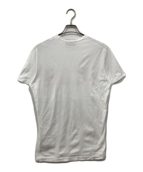 DSQUARED2（ディースクエアード）DSQUARED2 (ディースクエアード) ICONプリントTシャツ ホワイト サイズ:Sの古着・服飾アイテム