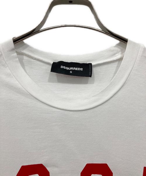 DSQUARED2（ディースクエアード）DSQUARED2 (ディースクエアード) ICONプリントTシャツ ホワイト サイズ:Sの古着・服飾アイテム