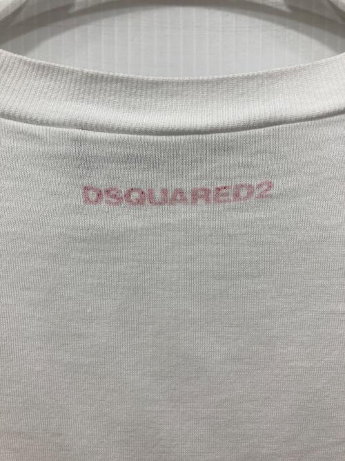 DSQUARED2（ディースクエアード）DSQUARED2 (ディースクエアード) ICONプリントTシャツ ホワイト サイズ:Sの古着・服飾アイテム