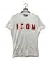 DSQUARED2（ディースクエアード）の古着「ICONプリントTシャツ」｜ホワイト