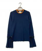 3.1 phillip limスリーワンフィリップリム）の古着「キャンディースリーブタイトリブニット」｜ネイビー