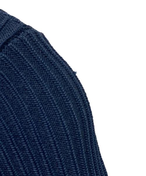 3.1 phillip lim（スリーワンフィリップリム）3.1 phillip lim (スリーワンフィリップリム) キャンディースリーブタイトリブニット ネイビー サイズ:Sの古着・服飾アイテム