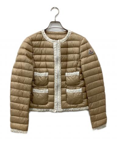 モンクレール FLAVIENNE ダウン サイズ1 ベージュ 中古・古着通販】MONCLER (モンクレール) FLAVIENNE/フラヴィエンヌ