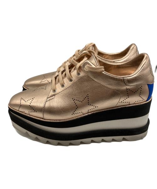 STELLA McCARTNEY（ステラマッカートニー）STELLA McCARTNEY (ステラマッカートニー) スニークエリス ピンクゴールド サイズ:37の古着・服飾アイテム