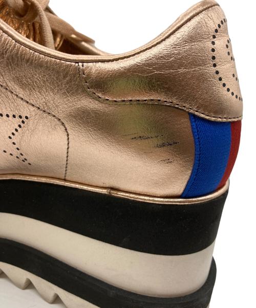 STELLA McCARTNEY（ステラマッカートニー）STELLA McCARTNEY (ステラマッカートニー) スニークエリス ピンクゴールド サイズ:37の古着・服飾アイテム