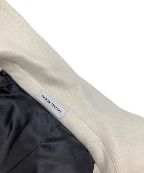 MAISON SPECIAL（メゾンスペシャル）MAISON SPECIAL (メゾンスペシャル) スーパー140メルトンダブルコート オフホワイト サイズ:36の古着・服飾アイテム