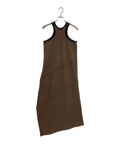 Matured（マチュアード）Matured (マチュアード) アメリカンスリーブストライプワンピース ブラウン×ブラック サイズ:1の古着・服飾アイテム