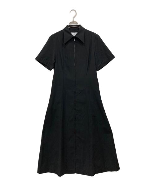 STUDIOUS（ステュディオス）STUDIOUS (ステュディオス) フロントジップセミフレアーワンピース ブラック サイズ:2 未使用品の古着・服飾アイテム