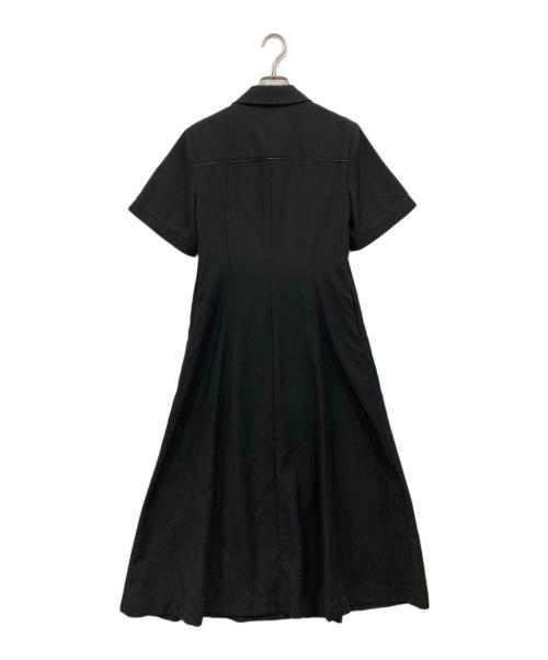 STUDIOUS（ステュディオス）STUDIOUS (ステュディオス) フロントジップセミフレアーワンピース ブラック サイズ:2 未使用品の古着・服飾アイテム