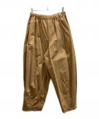 Curensologyカレンソロジー）の古着「コットンリネンドロストパンツ」｜ベージュ