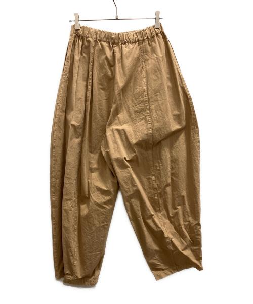Curensology（カレンソロジー）Curensology (カレンソロジー) コットンリネンドロストパンツ ベージュ サイズ:フリーの古着・服飾アイテム