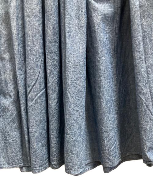 Toujours（トゥジュー）Toujours (トゥジュー) ランダムプリーツマキシスカート インディゴ サイズ:2の古着・服飾アイテム